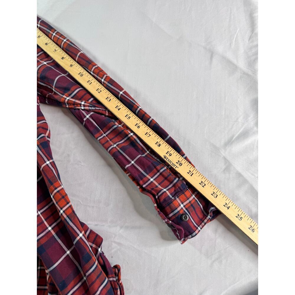 Goodthreads Flannel Shirt Men’s Large Red Plaid 100% Cotton Button Up Casual - Picture 8 of 8